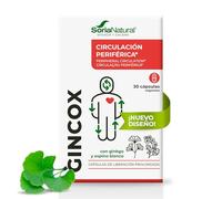 Gincox con ginkgo biloba y espino blanco, 30 cápsulas, Soria Natural | Circulación periférica - Función cognitiva - Manos y pies - Memoria y concentración - Bienestar circulatorio