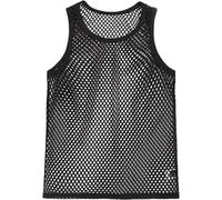 Ginddy Chaleco de Malla Hombre, Camiseta Sin Mangas Transparente, Negro, XL, Perfecto para Noche de Bodas, Luna de Miel, Día de San Valentín u Ocasiones Calientes