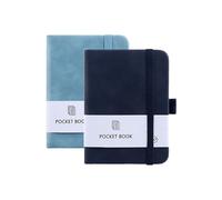 Ginddy Cuadernos A7,1 PCS Cuaderno de Bolsillo pequeño con Cierre de Banda Elástica y Soporte para Bolígrafo Cuaderno Mini de 200 Páginas para la Oficina la Escuela y Viajes