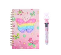 Ginddy Diario Secreto Niña,con Set de Colores 19x13cmBlocs de Notas Secreto Papel Rayado Set de Diario Infantil para Escribir para la Escuela de Oficina