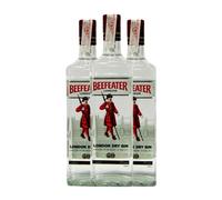 Ginebra Beefeater Botella Misil 1 L (Caja de 3 Botella Misil de 1 L)