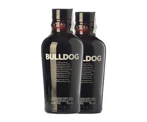 Ginebra Bulldog Gin Botella Misil 1 L (Caja de 2 Botella Misil de 1 L)