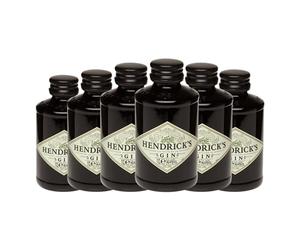 Ginebra Hendrick's Gin Botellín Miniatura 5 aja de 6 Botellín Miniatura de 5 cl)