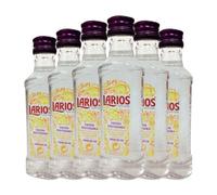 Ginebra Larios Mediterránea Dry Gin Botellín Miniatura 5 cl (Caja de 6 Botellín Miniatura de 5 cl)