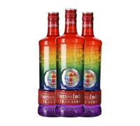 Ginebra Puerto de Indias Strawberry Rainbow 70 cl (Caja de 3 Botellas de 70 cl)