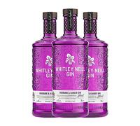 Ginebra Whitley Neill Rhubarb & Ginger Gin 70 cl (Caja de 3 Botellas de 70 cl)