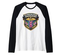 Ginecólogo Oncólogo Caduceo Médico Médico Médico MD Camiseta Manga Raglan