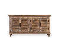 Giner y Colomer Aparador de 4 Puertas en Madera de Mango Pintado a Mano