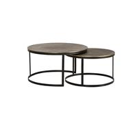 Giner y Colomer Mesa de Café Nido Tapa de Bronce Patas de Metal Dorado