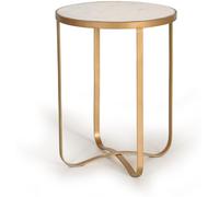 GINER Y COLOMER Mesa rinconera de mármol y metal