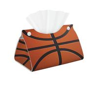 Ginfult Funda rectangular decorativa para caja de pañuelos, textura de bola de hornear, de piel sintética, impermeable, soporte para cubo para baño y hogar