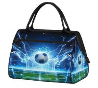 Ginfult Lightning Thunder - Bolsa de lona impermeable para viajes, gimnasio, fin de semana, para mujeres y hombres