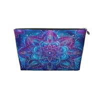 Ginfult Mystical - Neceser de maquillaje con diseño de mandala, color morado y azul