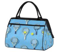 Ginfult Raquetas de tenis deportivas, bolsa de lona impermeable para viajes, ligera, para gimnasio, fin de semana, para mujeres y hombres
