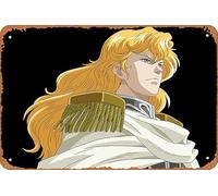 Ginga Eiyuu Densetsu, póster de anime de la leyenda de los héroes galácticos, decoración de pared para el hogar, letrero de metal retro, 20 x 30 cm