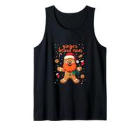 Ginger Beard Man - Lindo Juego de Palabras de Galletas navideñas Camiseta sin Mangas