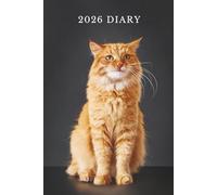 Ginger Cat Diary 2026: Week to view, 6 x 9 inch, Perfect gift for women, men, and cat lovers