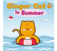 Ginger Cat in Summer: A Cozy Coloring and Cut-and-Paste Activity Book Featuring Cute Ginger Cat Summer Adventures for Cat Lovers, Adults, and Teens - Perfect for Relaxation and Stress Relief