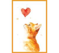 Ginger Cat Notebook: An Orange Cats Lovers Journal Diary for School, Work or Home, 100 lined pages, this book makes a great gift