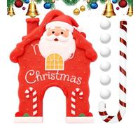 Ginger Golfs - Juguete De Minigolf Navideño, Campo De Golf Pequeño De Caramelo Navideño, Minijuegos Divertidos De Pan De Jengibre | Juego De Curso De Juguete Divertido para Vacaciones En Interiores Y