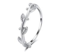 Ginger Lyne Collection Ivy - Anillo de plata de ley con banda de vid