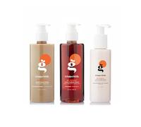 Ginger Milk Rutina Capilar Cabello Graso y Mixto - Champú + Acondicionador + Leave-In con Jengibre y Pro Vitamina B5 Limpieza Profunda, Brillo y Equilibrio - Pack de 3 Productos | Kit Be Honest