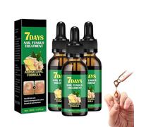 Ginger Nail Treatment Nail Support Nail Care, Ginger Nail Growth Serum, 7 Days Nail Treatment Serum, Ginger Cuticle Care Oil for Damaged Nails (3pcs)