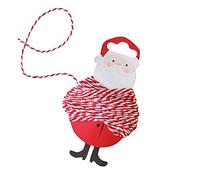 Ginger Ray Accesorio de envoltura de cordel de carniceros navideños con 10 metros de color rojo y blanco, (MLC-134)