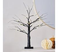 Ginger Ray Árbol de ramita Espeluznante con luz LED Negra para decoración de Mesa de Halloween