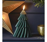Ginger Ray Árbol verde en forma de vela de Navidad chimenea decoración de mesa
