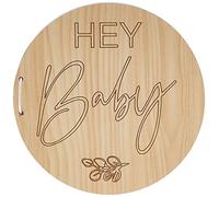 Ginger Ray Baby Shower Botánico Madera Hey Guestbook Madera