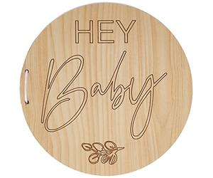 Ginger Ray Baby Shower Botánico Madera Hey Guestbook Madera