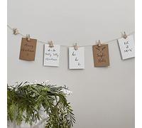 Ginger Ray- Banderines para tarjetas de Navidad, Color marrón (NOEL-113)