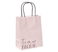 Ginger Ray- Bolsas de fiesta para regalos, paquete de 5, lunares, Color rosa, 5 count (pack of 1) (TH-125)