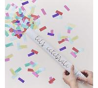 Ginger Ray- Botanical Wedding Cañón 50 cm, Color blanco, Large (BR-365)