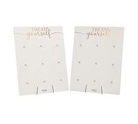 Ginger Ray Botanical Wedding Donut Wall Bronze Foiled 2 paneles para 18, tarjetas, madera
