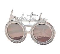 Ginger Ray Bride To Be - Gafas de sol para despedida de soltera, color blanco y plateado