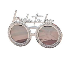 Ginger Ray Bride to Be, Gafas Despedida de Sol Mujer, Blanco, Plateado, 9.2cm (H) x 43.2cm (W)