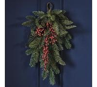 Ginger Ray Follaje de Navidad para Puerta con Bayas, Centro de Mesa Decorativo