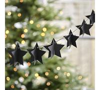 Ginger Ray Guirnalda Moderna contemporánea de Navidad, Color Negro, (BWC-109)