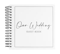 Ginger Ray- Libro de invitados de boda, Color marrón (BW-402)