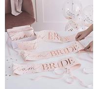 Ginger Ray Paquete de 6 bandas decorativas para despedida de soltera para novia