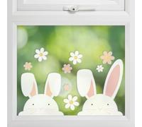 Ginger Ray Pegatinas decorativas para ventana, diseño de conejo de Pascua, 2 hojas