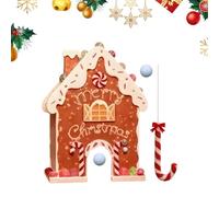 Gingerbread Candy Cane Golf - Juego portátil acrílico | Divertida decoración navideña | Juego de minigolf navideño con palos de bastón de , fiesta de cumpleaños en casa, entretenimiento de Año