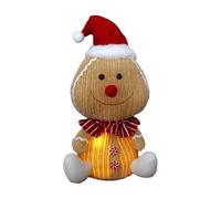 Gingerbread Christmas Decorations, Gingerbread Man Figurines, Light Up Statue 20cm For Modern Art Professional Home Supplies Daily Repair Kit Modern House Accessory Unit Home Decor Interior Case