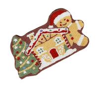 Gingerbread Christmas Rug - Gingerbread Christmas Rug, 23,62 x 15,75 pulgadas Gingerbreadd Door Mat, Holiday Outdoor Rugs Decor, Gingerbreadd Door Mat for Porch Entrance Shower Home Bedroom Living