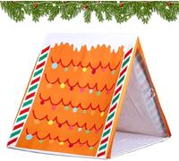 Gingerbread Christmas Tent - Where Holiday Dreams Find A Home Para salón, dormitorio, habitación de los niños, estudio, sótano, ático, granja, fotografía (2)