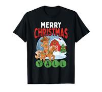Gingerbread Cowgirl, Divertida, Feliz Navidad a Todos, país Camiseta