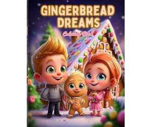 Gingerbread Dreams: “Step into a sugary wonderland where gingerbread friends, candy houses, and snowy magic await your colors!” A Sweet Christmas Coloring Adventure
