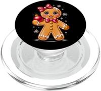 Gingerbread Girl Christmas Cookie Baking Xmas Women Kids PopSockets PopGrip para MagSafe